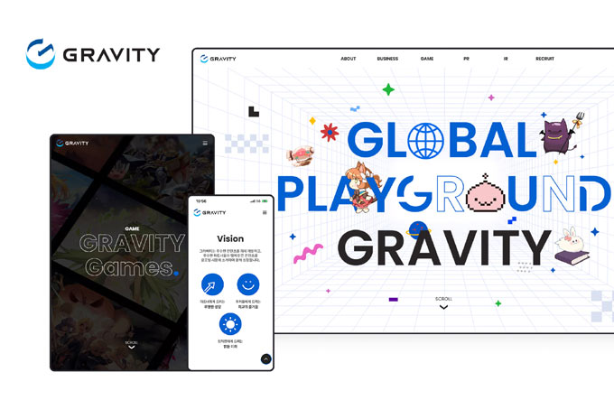 그라비티, ‘GLOBAL PLAYGROUND GRAVITY’ 공식 홈페이지 리뉴얼 오픈 본문 이미지