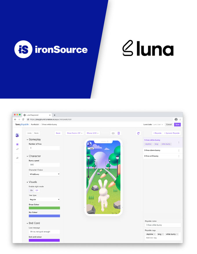아이언소스, 크리에이티브 매니지먼트 플랫폼 ‘루나 랩스’ 인수
