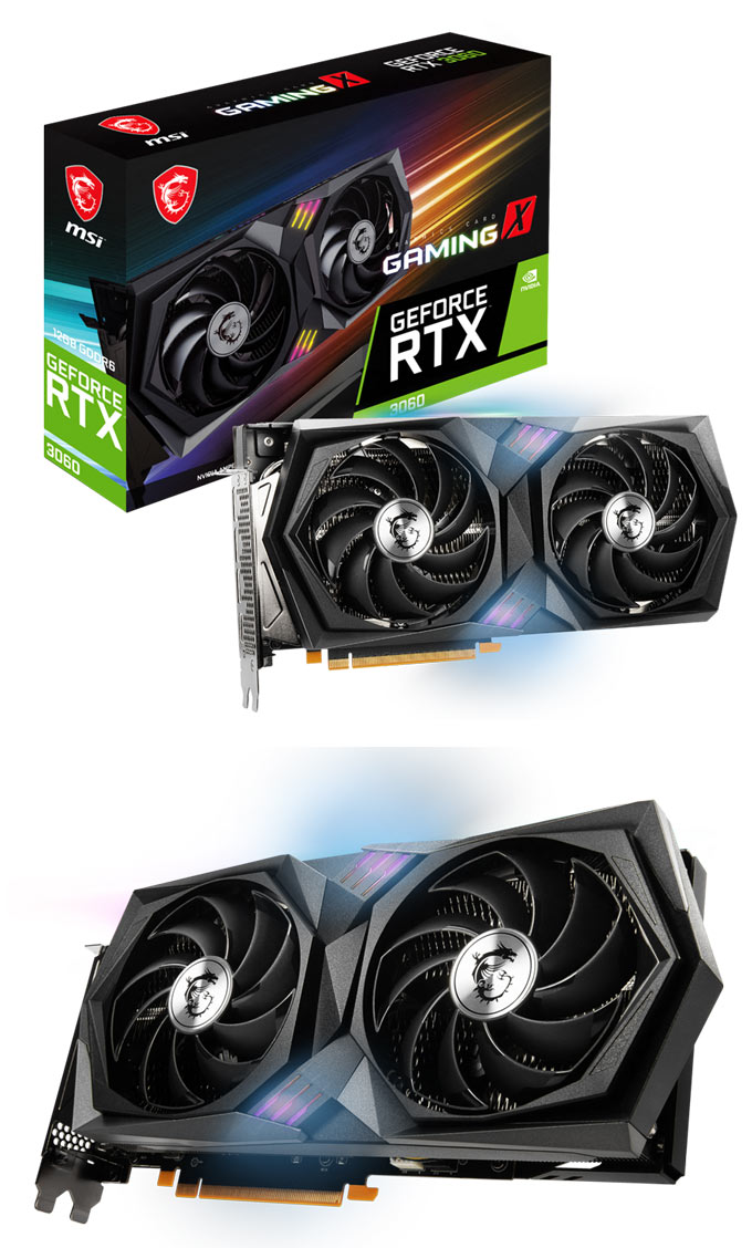 MSI, 지포스 RTX 3060 게이밍X 12GB 트윈프로져8 그래픽카드 출시