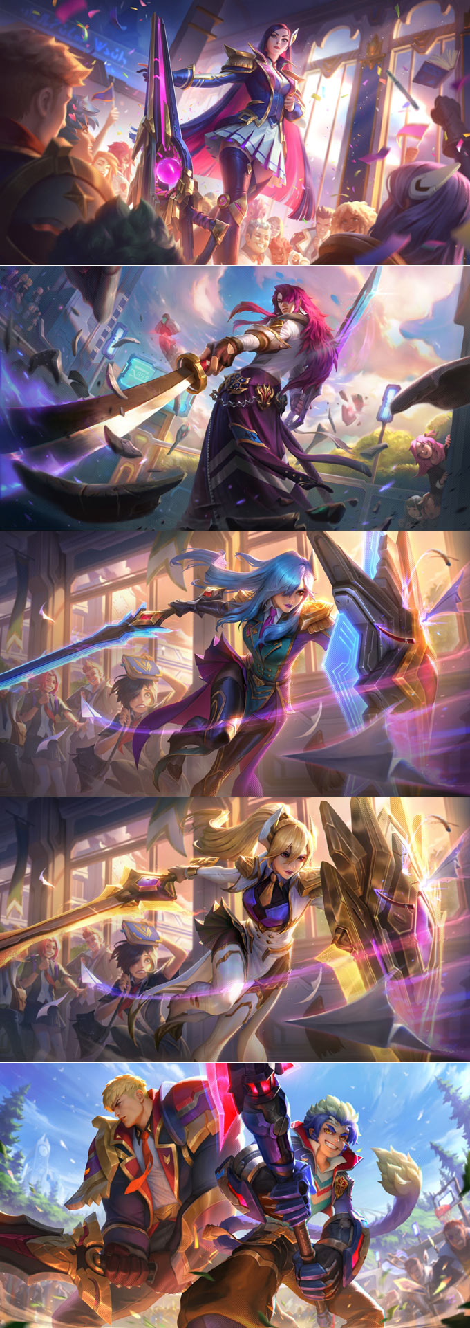 리그 오브 레전드 2021 전투사관학교 스킨 출시