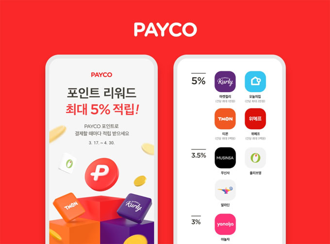 NHN페이코, ‘페이코 포인트’로 결제 시 최대 5% 적립 이벤트