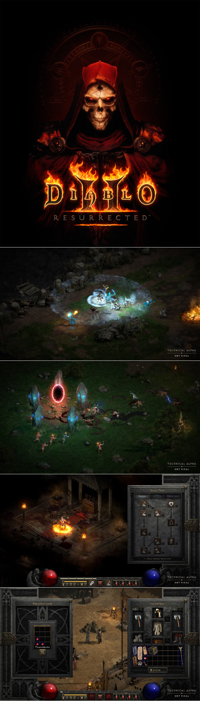 디아블로 II: 레저렉션 싱글플레이어 PC 테크니컬 알파 이번 주말 진행