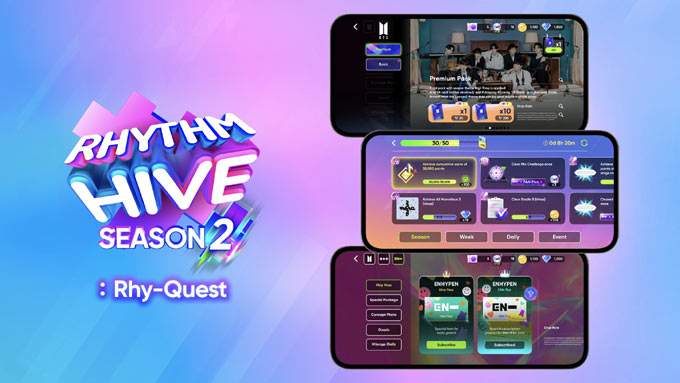 하이브 레이블즈 리듬게임 ‘리듬하이브’ 시즌 2: 리-퀘스트 대규모 업데이트