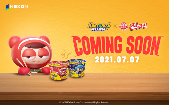 넥슨, 오뚜기와 ‘카트라이더 러쉬플러스 X 진라면’ 컬래버레이션 실시!