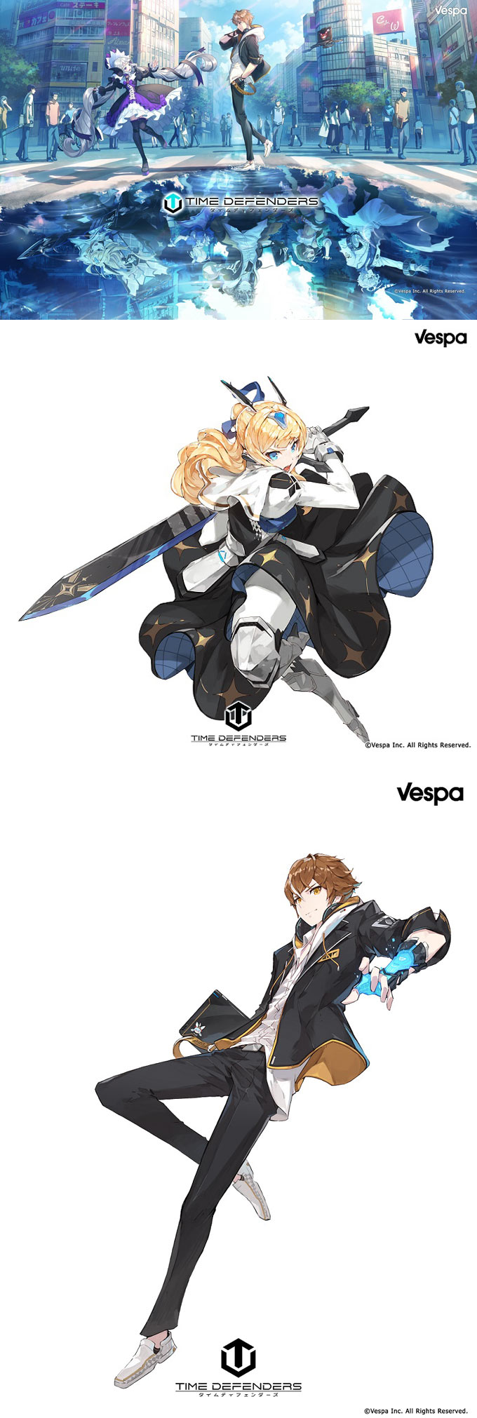 베스파,  ‘타임디펜더스’ 日 서비스 앞두고 사전 예약 진행