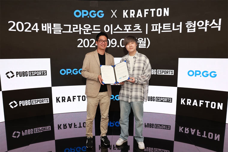 크래프톤, 오피지지와 연간 배틀그라운드 e스포츠 파트너십 체결 본문 이미지