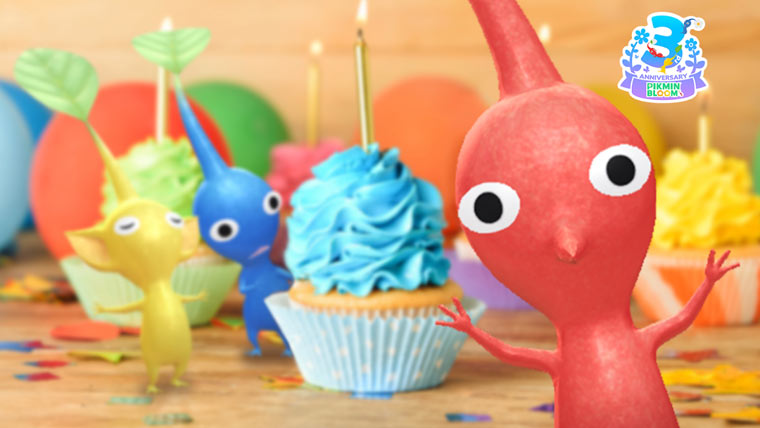 Niantic의 AR 게임 ‘피크민 블룸’ 3주년 맞이 컵케이크 데코피크민 추가