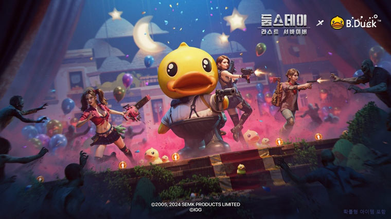 ‘둠스데이: 라스트 서바이버’, ‘B.Duck’과 콜라보레이션 진행