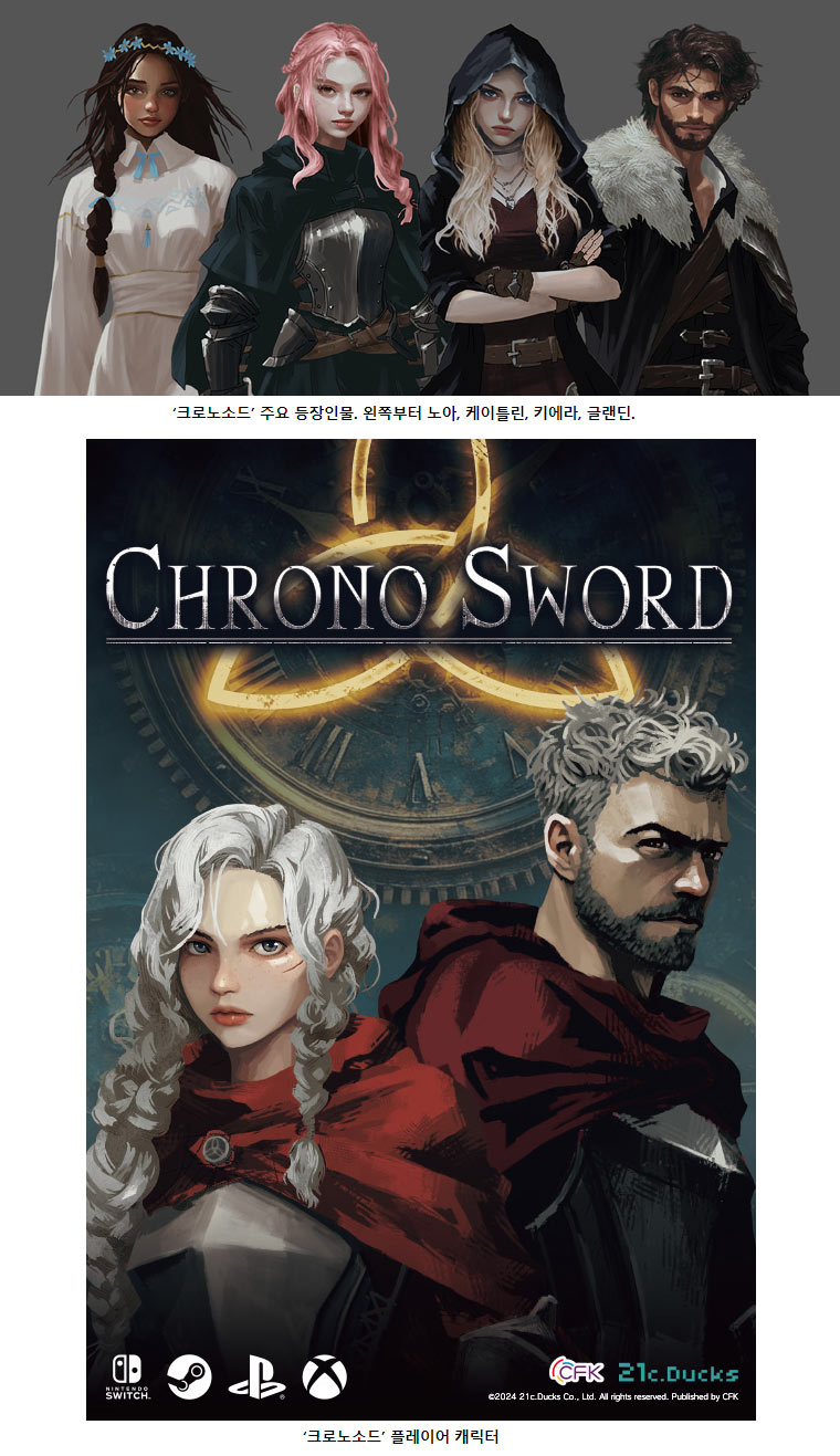 픽셀아트 소울라이크 액션 RPG 신작 ‘크로노소드’ 스팀 얼리 액세스 앞두고 주요 등장인물 소개!