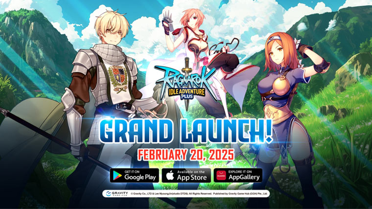 GGH, 모바일 Idle MMORPG ‘Ragnarok Idle Adventure Plus’ 글로벌 지역 정식 론칭!