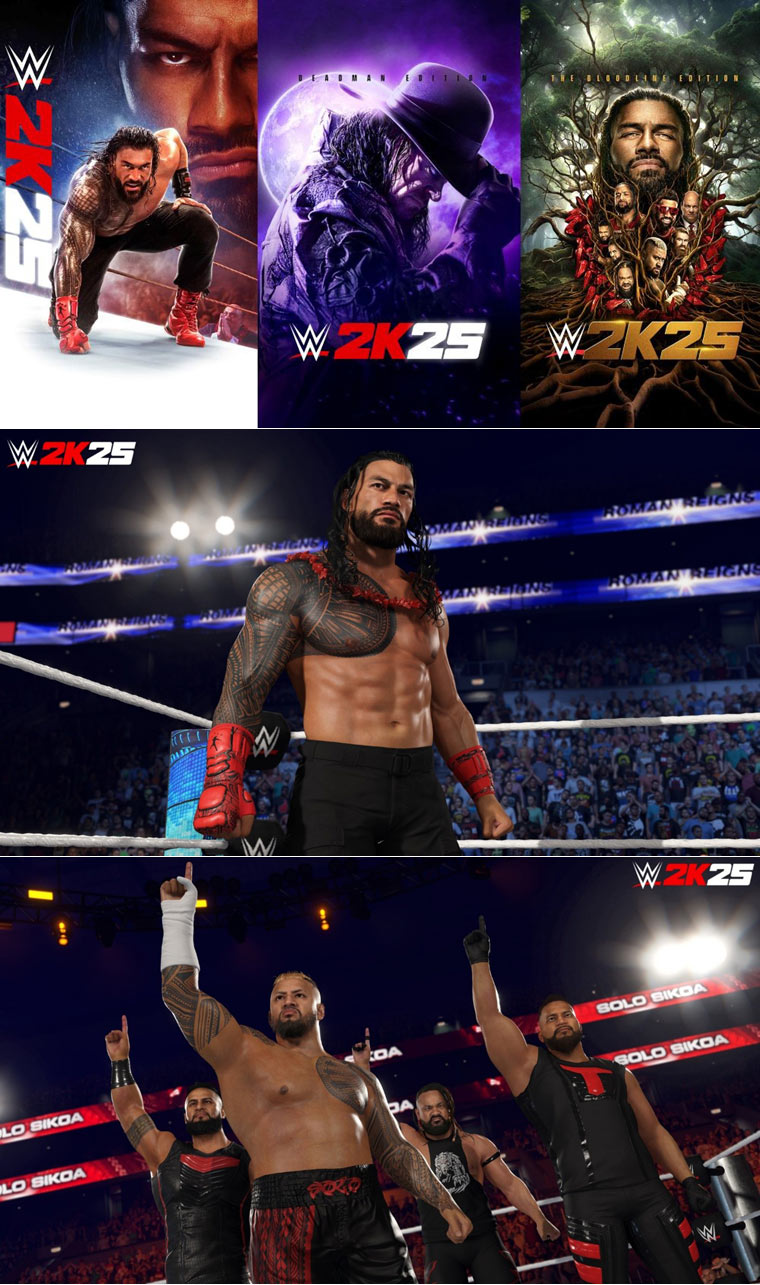 2K, 신작 ‘WWE 2K25’의 ‘데드맨 에디션’과 ‘블러드라인 에디션’ 전세계 출시! 본문 이미지