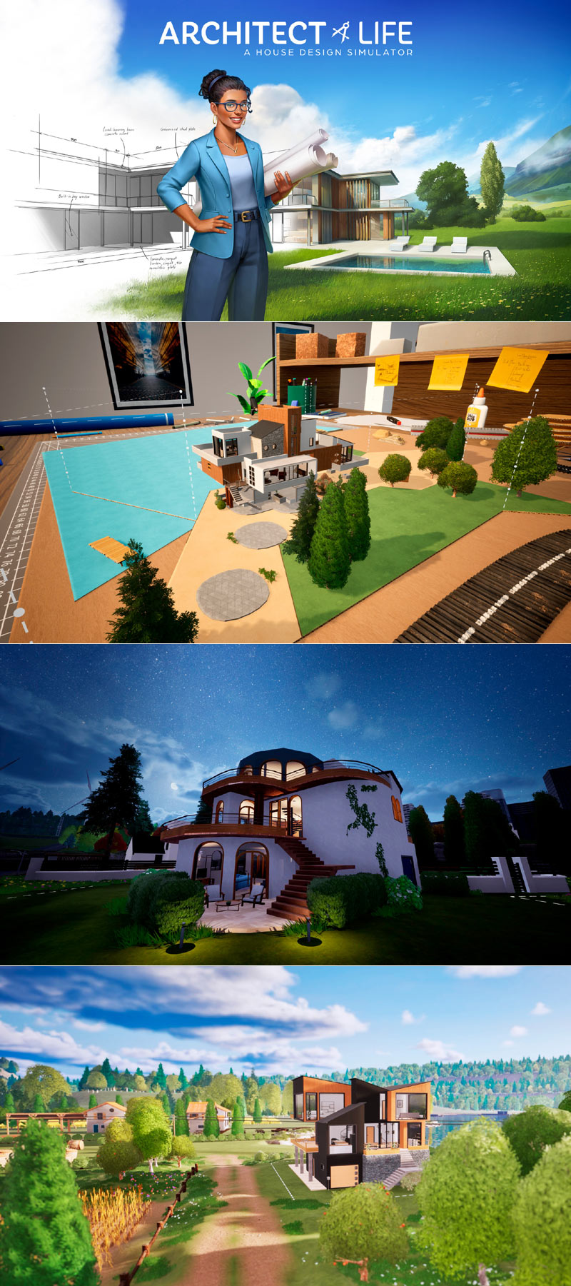 건축 시뮬레이션 ‘아키텍트 라이프: 하우스 디자인 시뮬레이터’ PC, PS5 한국어판 정식 출시