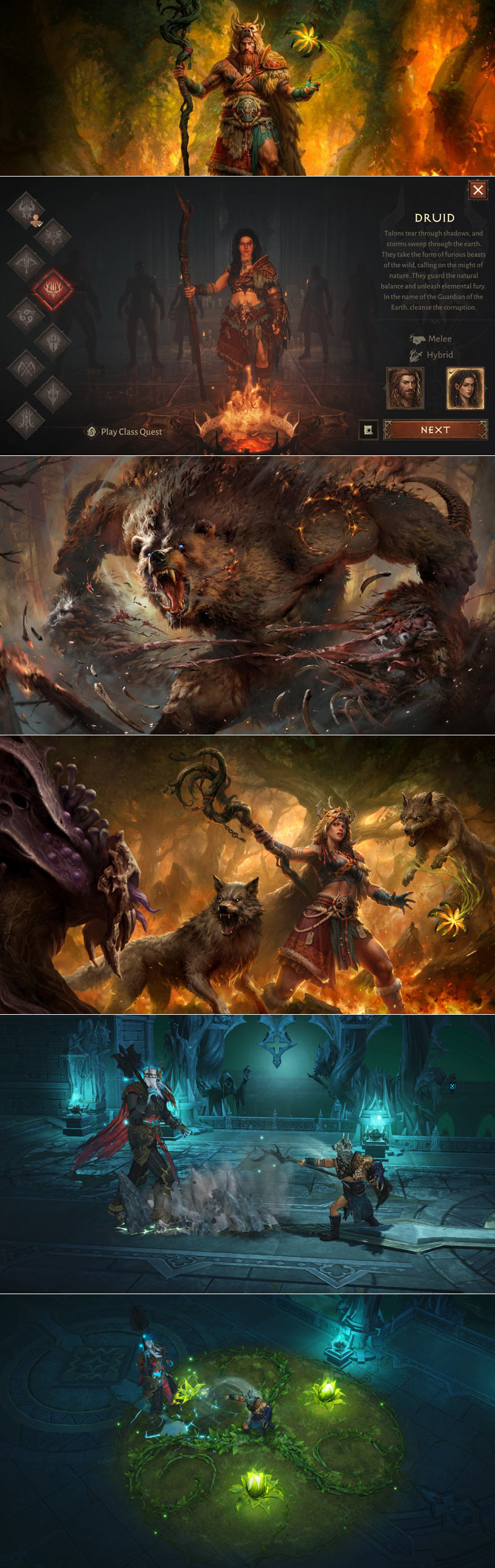 디아블로 이모탈, 신규 직업 ‘드루이드’ 등장! 7월 3일 자연의 분노가 깨어난다