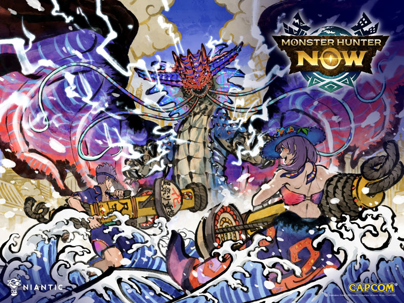 나이언틱, ‘몬스터 헌터 나우’ 시즌 이벤트  ‘여름 사냥 2025: 명룡이 나타난 바다’ 진행