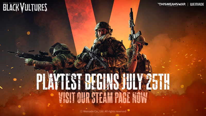위메이드, PC FPS ‘블랙 벌처스: 프레이 오브 그리드’ 스팀 플레이 테스트 통해 글로벌 최초 공개