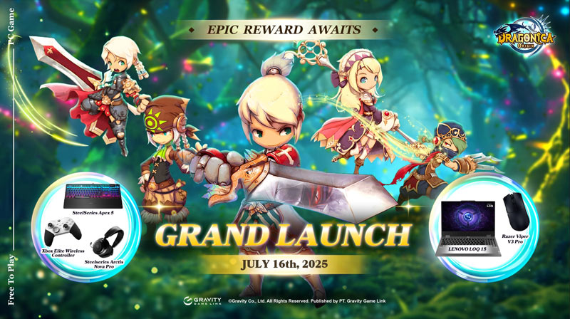그라비티 게임 링크(GGL), MMORPG ‘드래고니카 오리진’ 동남아시아 지역 정식 론칭!