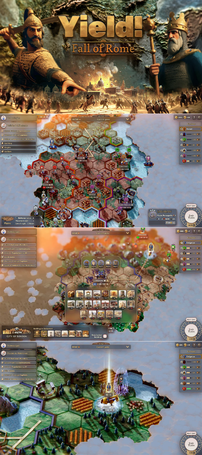 컴팩트 4X 전략 게임 ‘일드! 폴 오브 로마’ 8월 11일(월) 정식 출시