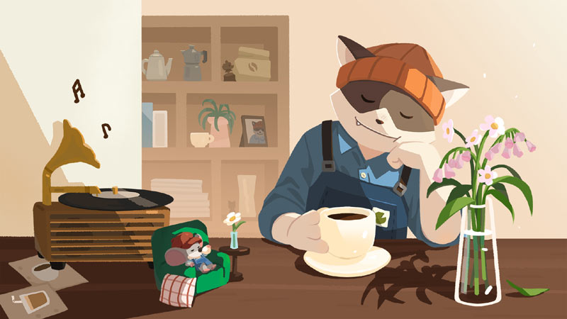 고양이 손님들이 찾아오는 귀여운 힐링게임, ‘타이니 카페’ 1주년 기념 업데이트