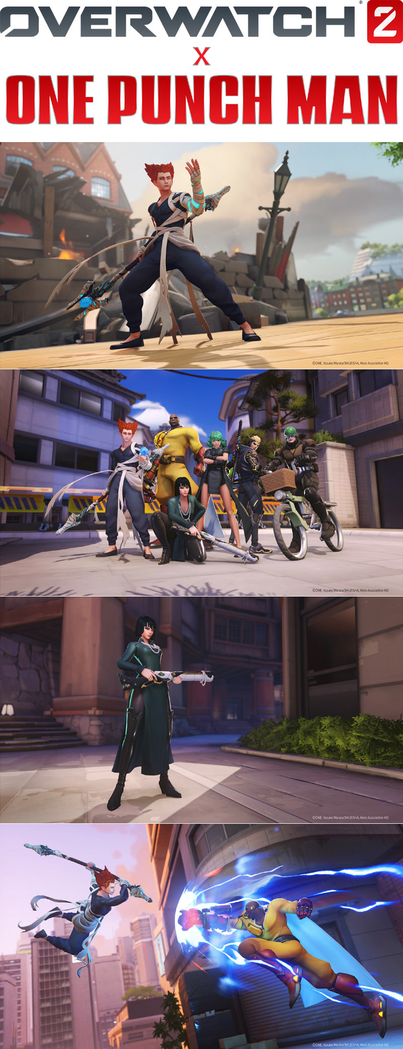 오버워치 2, 인기 애니메이션 ‘원펀맨’과의 두 번째 콜라보레이션 오늘 시작!