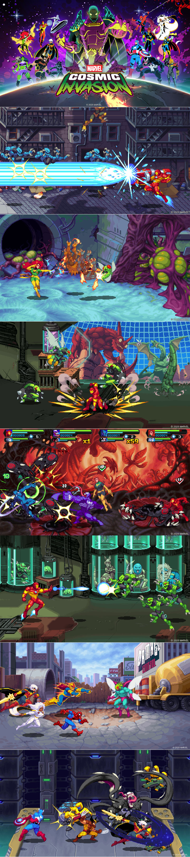 에이치투 인터렉티브, 2D 벨트스크롤 액션 게임 ‘마블 코스믹 인베이전’ 한국어판 12월 2일 정식 출시