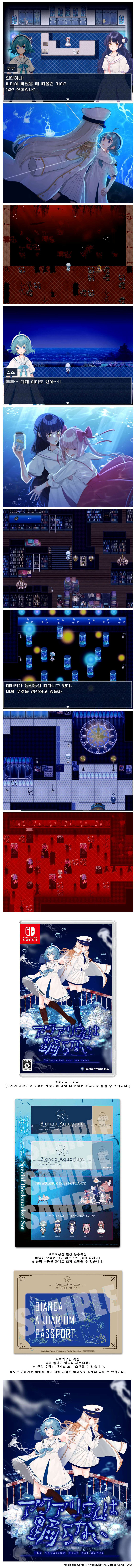 수수께끼 호러 어드벤처 “아쿠아리움은 춤추지 않아” 닌텐도 스위치 패키지 버전 한국어화 정식 발매