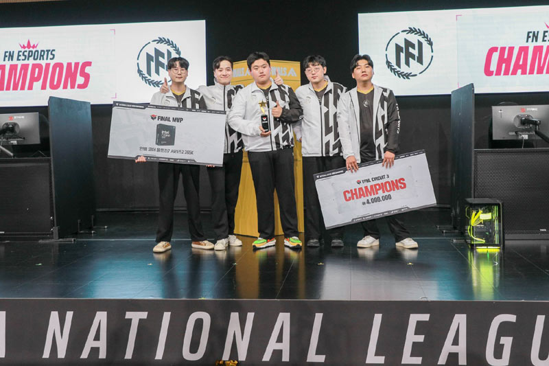 넥슨, ‘더 파이널스’ 내셔널 리그 서킷3 ‘FN 이스포츠’팀 최종 우승!