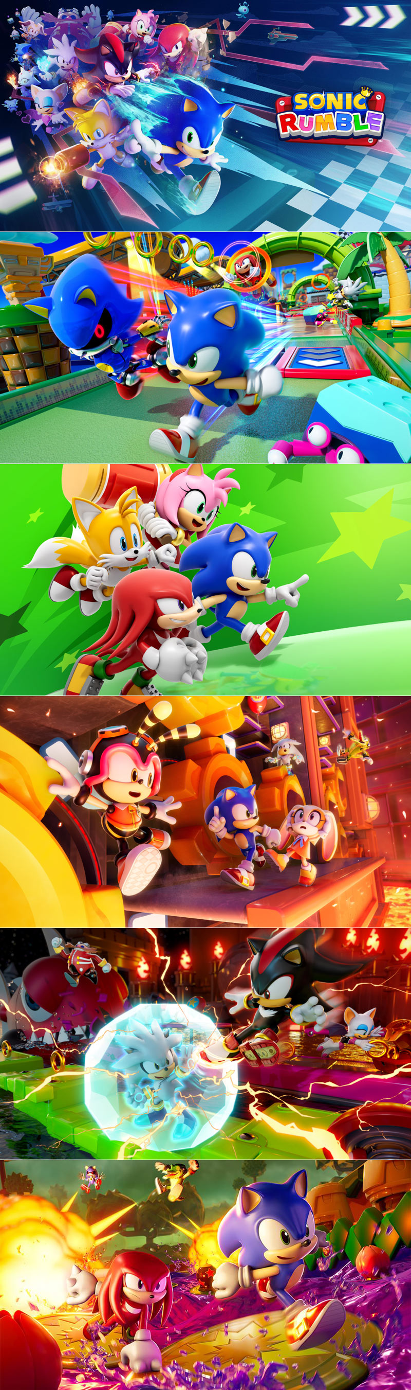 여러명이 함께 경쟁하는 멀티 플레이 파티 게임 ‘소닉 럼블’ 11월 15일 정식 서비스 시작!