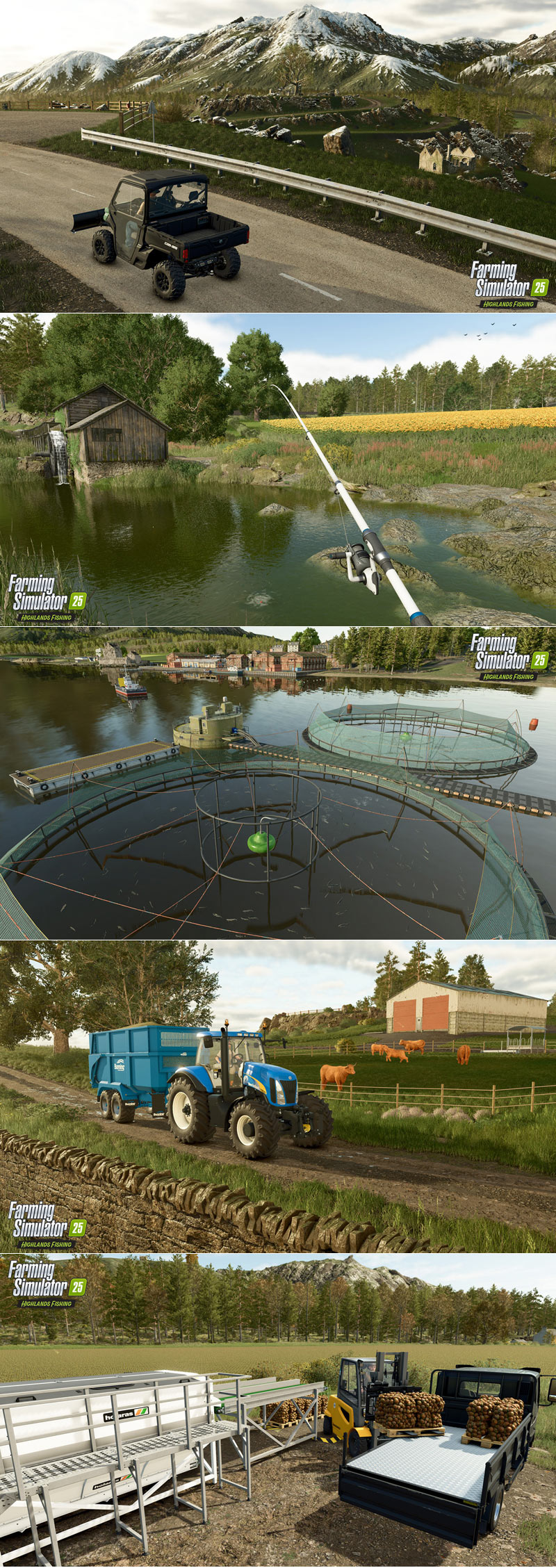 ‘파밍 시뮬레이터 25’ 수산 양식업이 가능한 대규모 확장팩 ‘Highlands Fishing’ 출시!