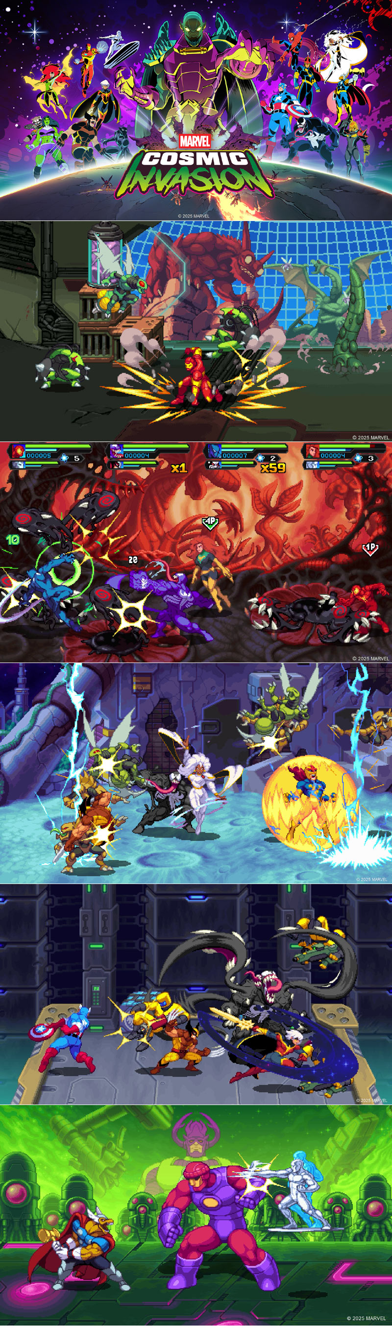 2D 벨트스크롤 액션 게임 ‘마블 코스믹 인베이전’ 한국어판 오늘 정식 출시