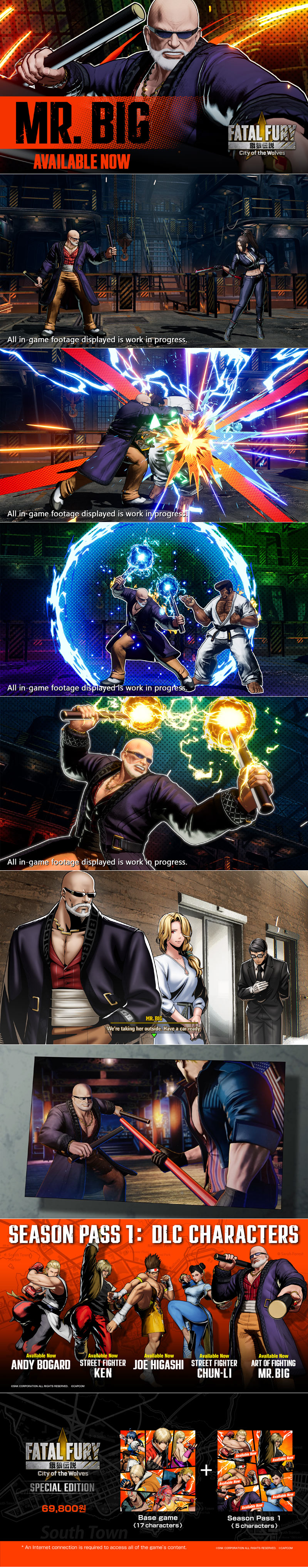 대전 격투게임 ‘아랑전설 시티 오브 더 울브스’  DLC캐릭터 ‘미스터 빅’ 오늘 배포 개시! 