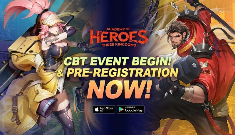 그라비티 네오싸이언, 턴제 수집형 RPG ‘학원삼국지’ 동남아시아 및 대만∙홍콩∙마카오 지역 CBT 실시