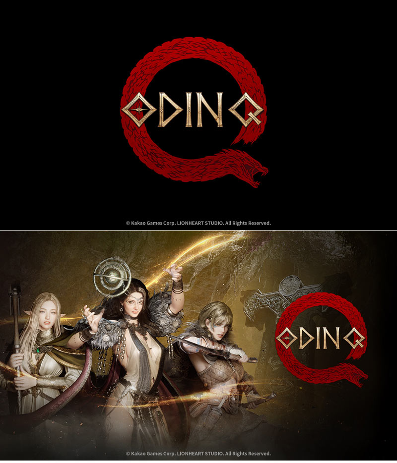 카카오게임즈, 라이온하트 스튜디오 신작 MMORPG  ‘오딘Q’ 타이틀 및 BI 공개
