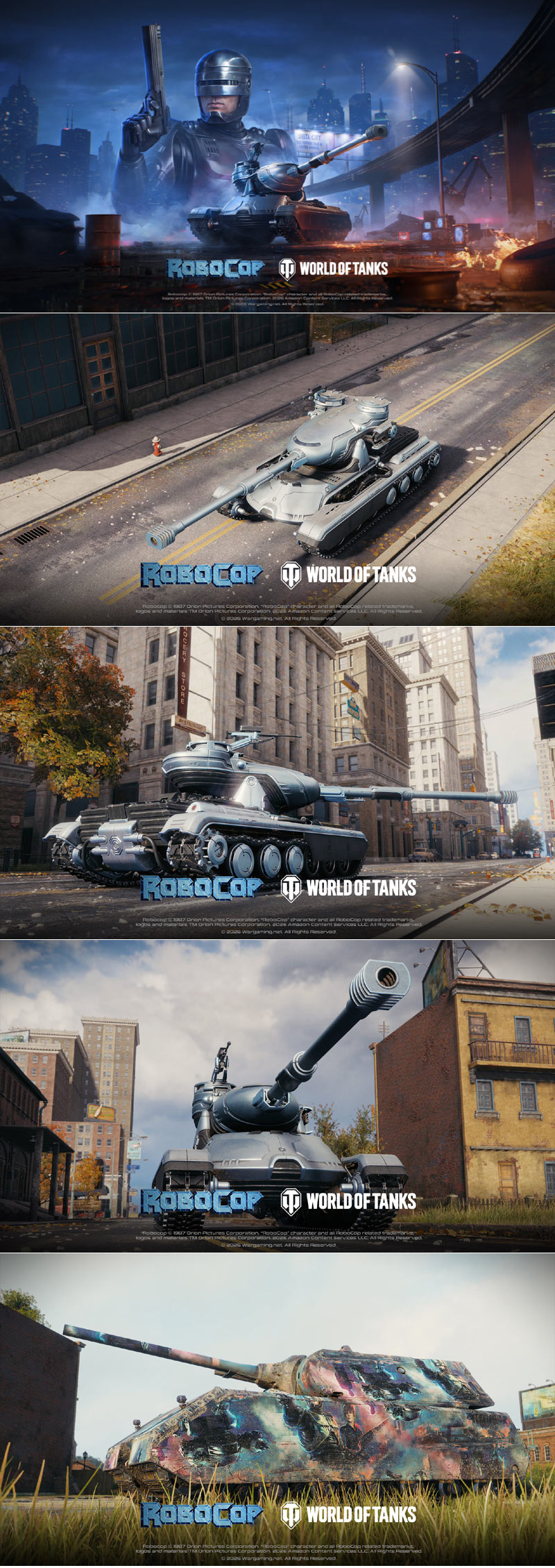‘월드 오브 탱크’ ,  로보캅 테마 배틀 패스 실시