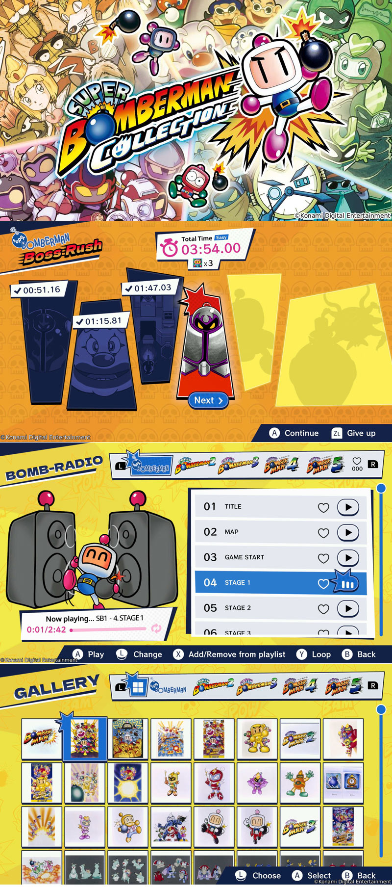 코나미디지털엔터테인먼트, ‘SUPER BOMBERMAN COLLECTION’ 디지털 버전 출시!