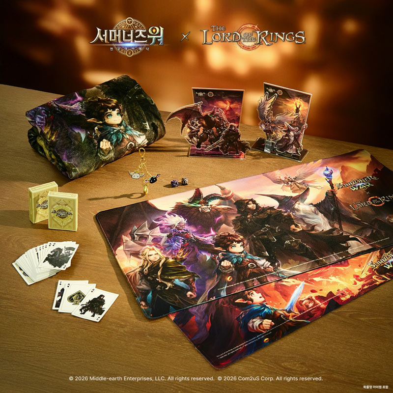 컴투스,  ‘서머너즈 워’ X ‘반지의 제왕’ 컬래버 한정판 MD 출시  글로벌 사전 예약 시작