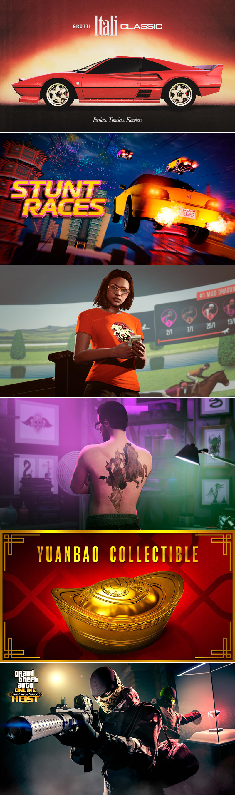 GTA 온라인, 그로티 이탈리 클래식 및 설날 기념 이벤트 공개