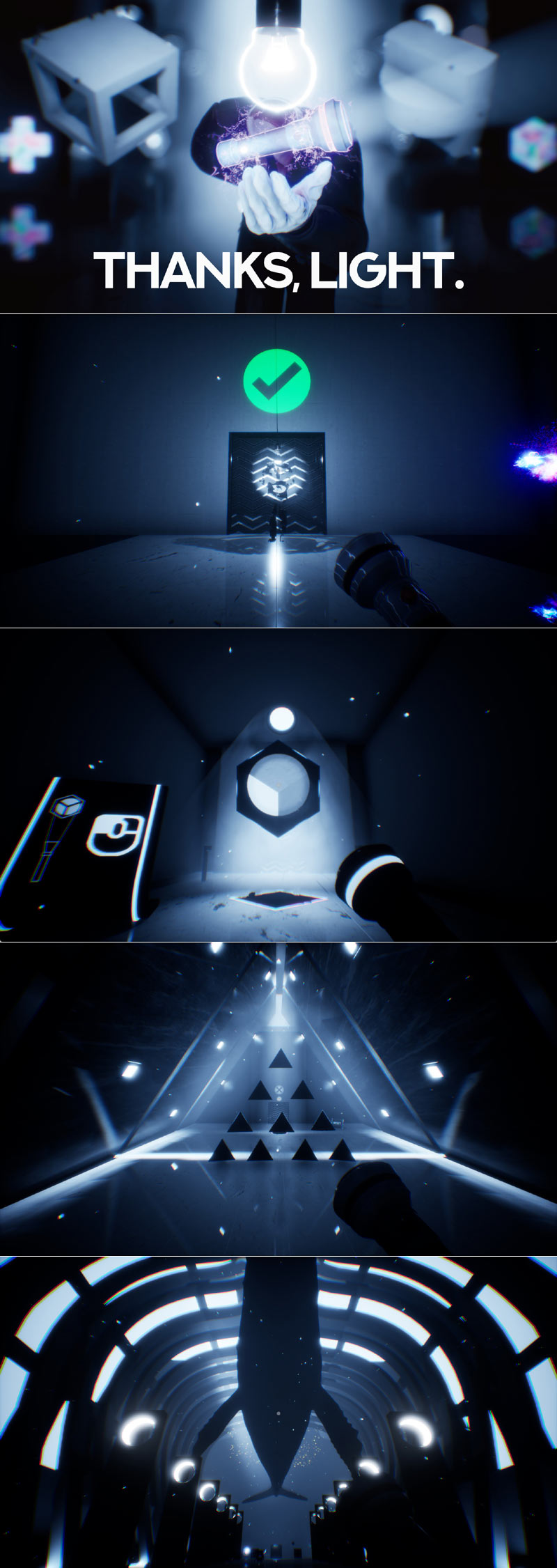 1인칭 퍼즐 플랫포머 ‘THANKS, LIGHT.’ PC, PS5 2026년 9월 정식 출시 예정