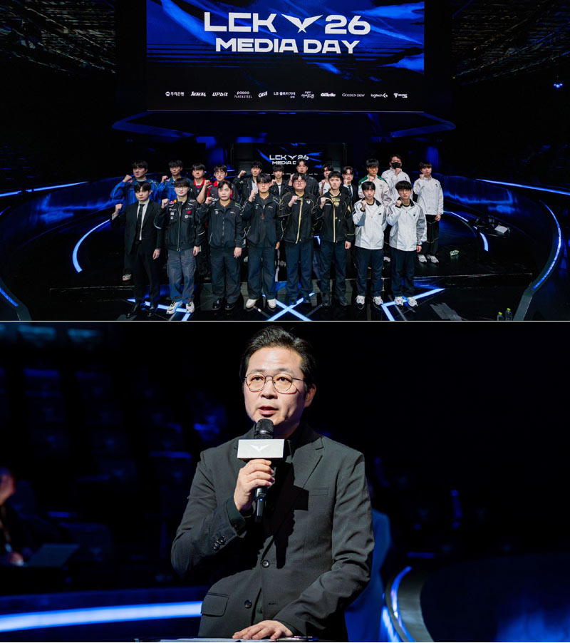 LCK 개막 미디어데이 결과...  2026 정규 시즌 우승 후보, 젠지 9표 ‘독식’