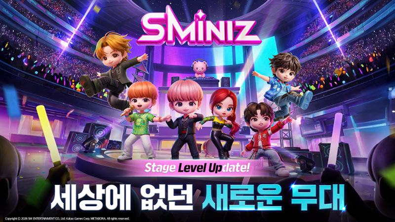 카카오게임즈 ‘SMiniz’, 로비 커스터마이징 업데이트 및 NCT 데뷔 10주년 이벤트 진행