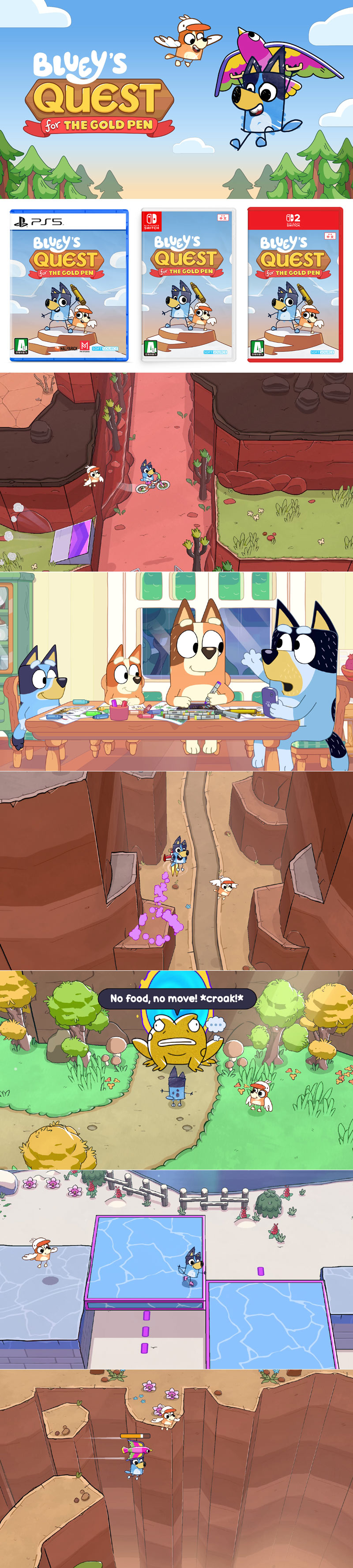 게임피아, ‘Bluey Quest: 황금펜을 위한 대 모험’ 한국어판 패키지 출시