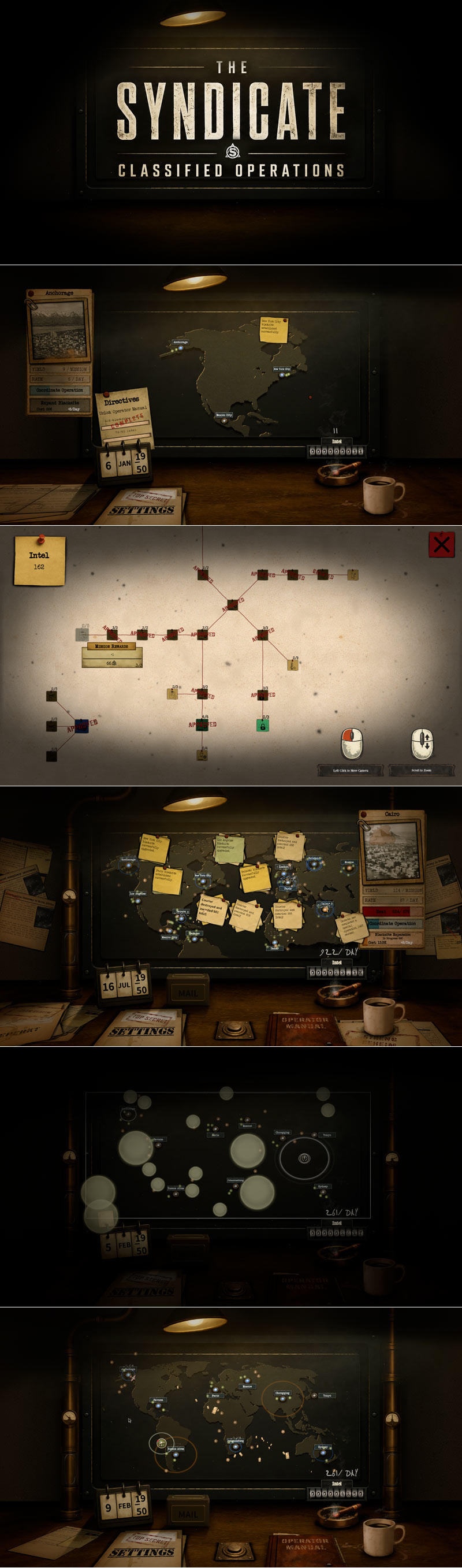 냉전 배경 증분 전략 게임 ‘The Syndicate: Classified Operations’, Steam 데모 공개