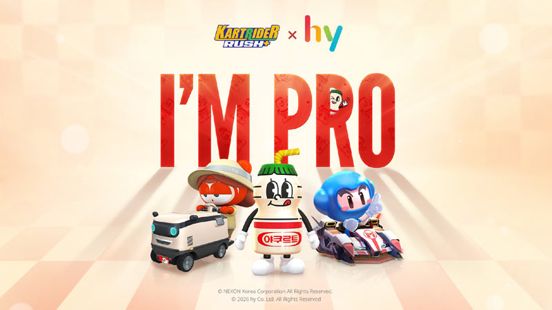 ‘카트라이더 러쉬플러스’, hy 컬래버 진행… 야쿠르트 주세요·야쿠 공개