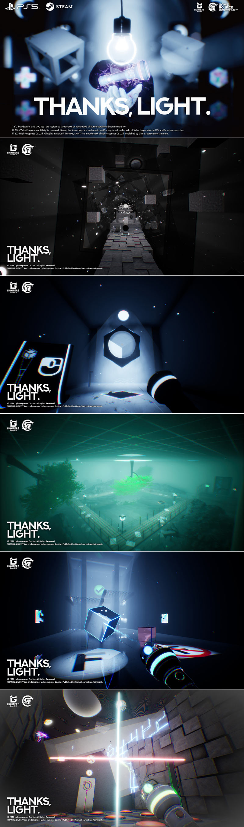 포탈라이크 게임 ‘THANKS, LIGHT.’ 스팀 넥스트 페스트 참가… 신규 체험판과 트레일러 공개