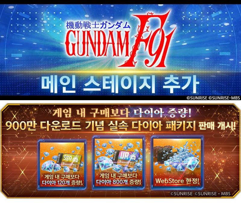 ‘SD건담 지 제네레이션 이터널’, 900만 다운로드 달성 기념 대규모 업데이트 실시