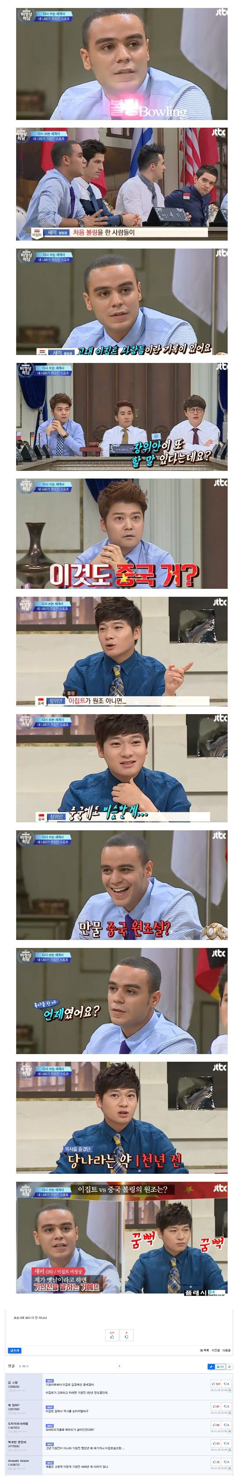 만물중국설 패