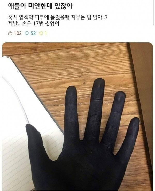 염색약 대참사