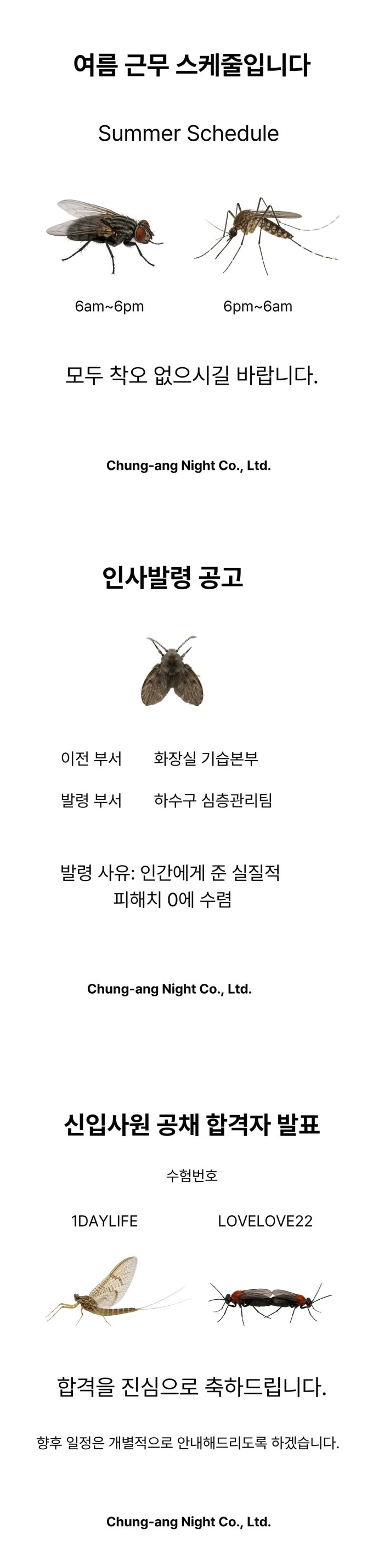 여름 근무 스케쥴