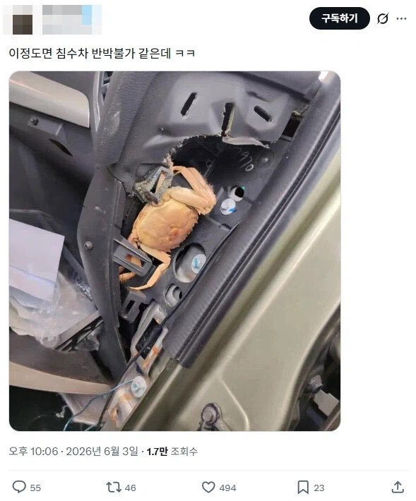 빼박 침수차